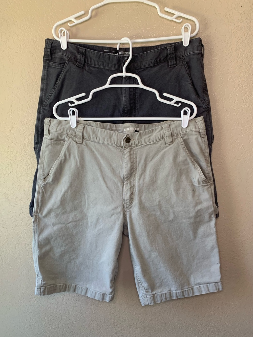 CARHARTT Rugged Flex Relaxed Fit Canvas Utility Work Shorts Size 38